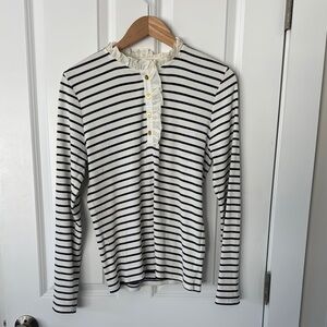 J. Crew Ruffle Henley